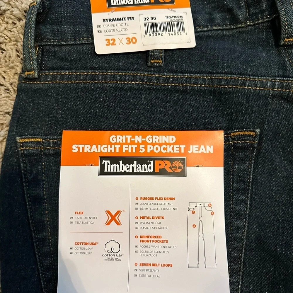 Timberland Pro Flex Grit-N-Grind Straight fit 5 pocket jeans